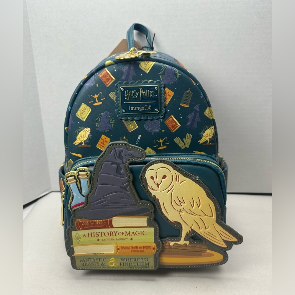 Loungefly Harry Potter Diagon Alley Mini Backpack - Exclusive HTF Books/Owl